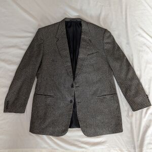 Classic Black and Gray Men's Blazer
